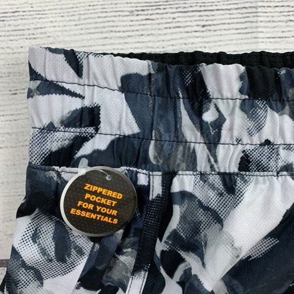 Avia Running Shorts M Black Patterned Inner Biker Shorts New NWT - Picture 3 of 8